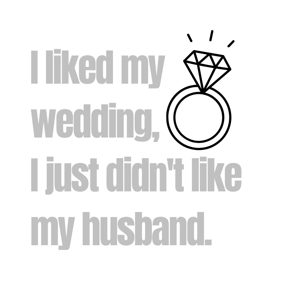 I Liked My Wedding, I Just Didn't Like My Husband | Laser Engraved Tumbler