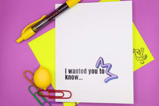 I Want You To Know...