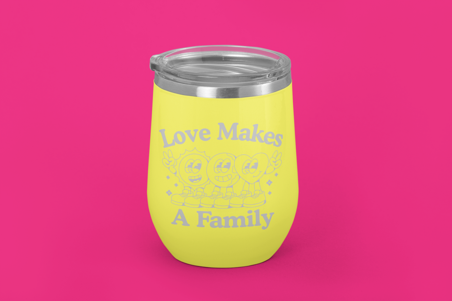 Love Makes A Family | Laser Engraved Tumbler