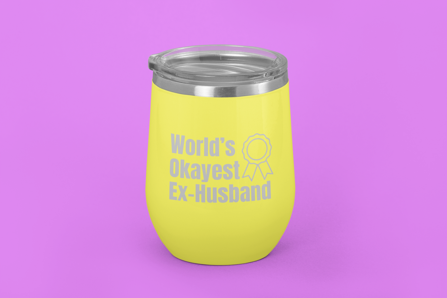 World’s Okayest Ex-Husband | Laser Engraved Tumbler
